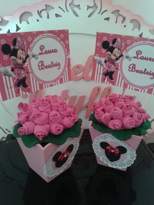 Enfeite de mesa minnie