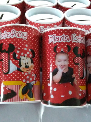 Cofrinho personalizado minnie