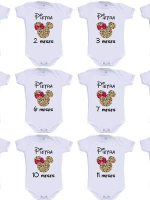 Kit mêsversário minnie onça