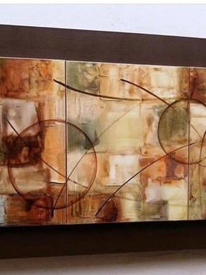 Quadro decorativo abstrato 150x80cm