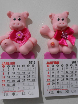 Mini calendário porquinha