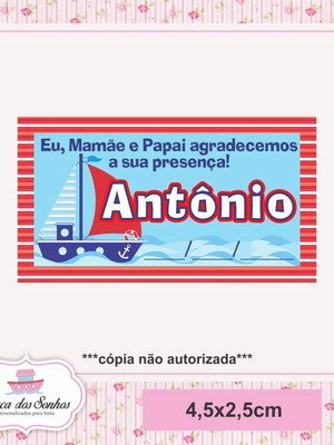 Tag barquinho (40 unidades)