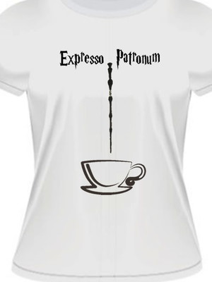 Camiseta baby look expresso patronum