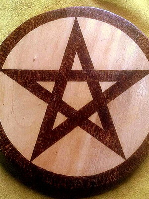 Placa pentagrama mod 01 - 28cm