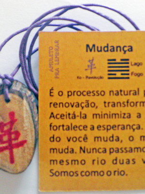 Amuleto mudança - pra lembrar