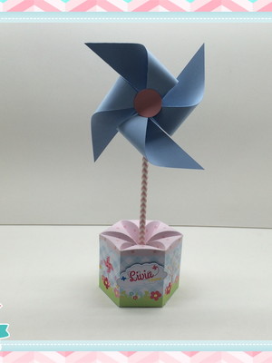 Caixa flor pipa e catavento