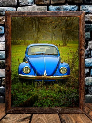Quadro decorativo vw fusca vintage
