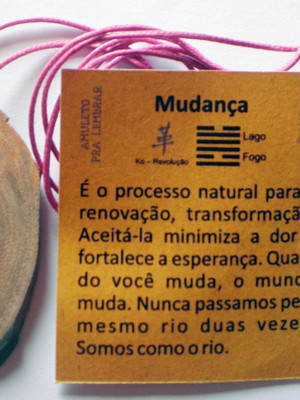 Amuleto mudança - pra lembrar