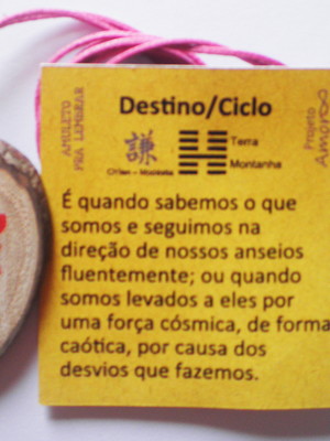 Amuleto destino/ciclo - pra lembrar