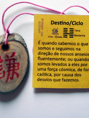 Amuleto destino/ciclo - pra lembrar