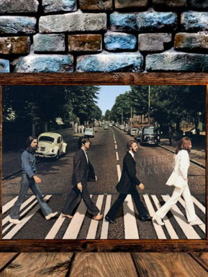 Quadro rústico banda vintage rêtro