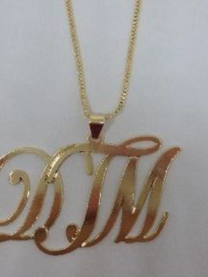 Colar de letras iniciais banhado