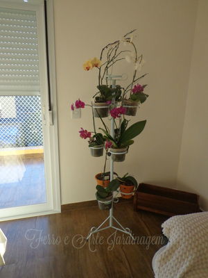 Suporte de vaso para orquídea-10 vasos