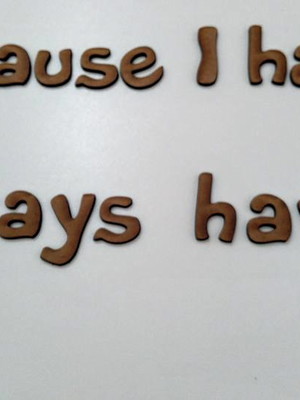 Letra aplique mdf cru 5 cm (cada)