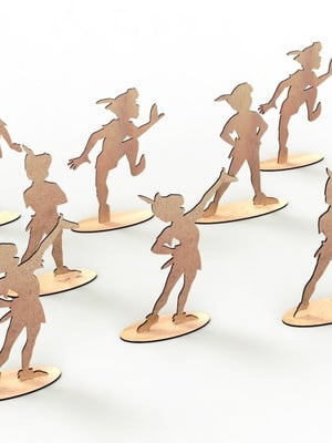 Peter pan enfeite de mesa mdf 10 pças