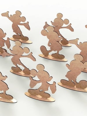 Mickey mouse enfeite de mesa mdf 15peças