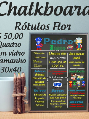 Quadro chalkboard 30x40