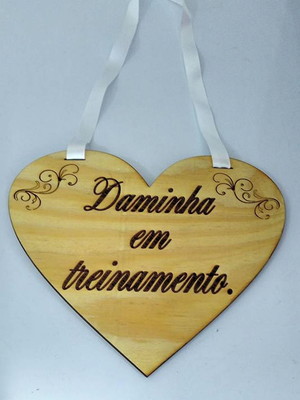 Plaquinha casamento rústica com fita