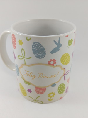 Caneca porcelana páscoa