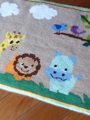 Tapete para quarto infantil - safari