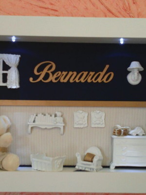 Porta maternidade cenário com led