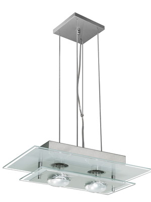 Lustre pendente sala de jantar ou quarto vidro branco