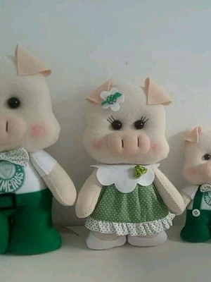 Trio de porquinhos