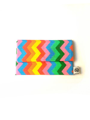 Mini porta moedas - chevron color
