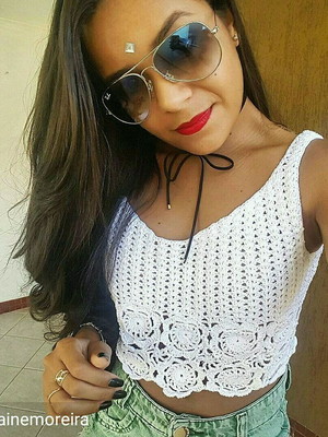 Cropped crochê