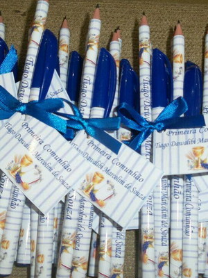 Kit lapis e caneta