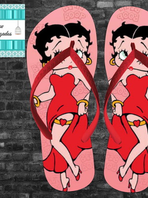 Sandálias chinelos - betty boop
