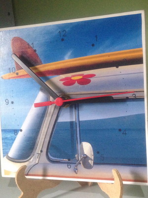 Relógio kombi surf