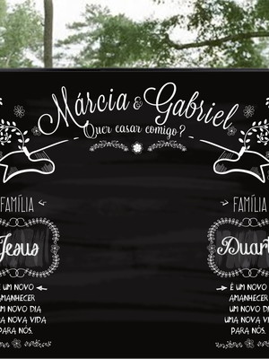 Painel casamento - backdrop - p/imprimir