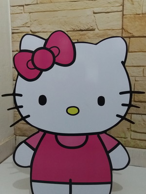 Display de chão hello kitty mais laço de 30 cm largura