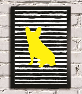 Poster com moldura dog art 1