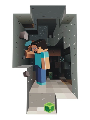 Adesivo decorativo parede minecraft