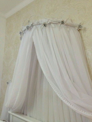 Dossel flor cama solteira +abraçadeira