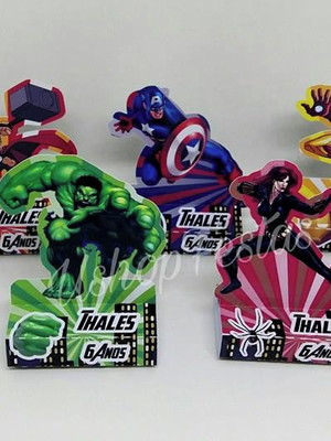 Porta chocolate duplo vingadores
