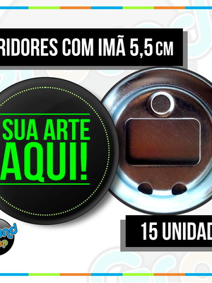 15 abridores de garrafas com imã de geladeira