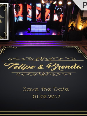Pista de dança 4x4 personalizada 85