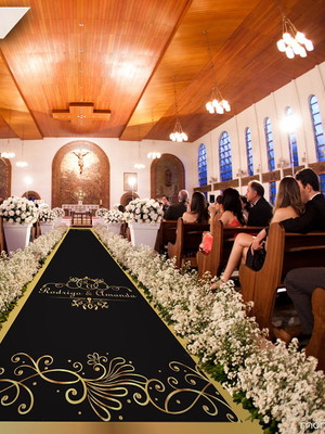Tapete passadeira casamento noiva passarela 1x10m / md-06