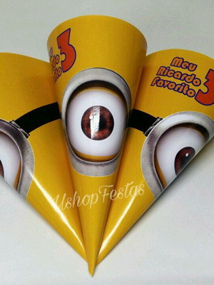 Cone guloseimas minions