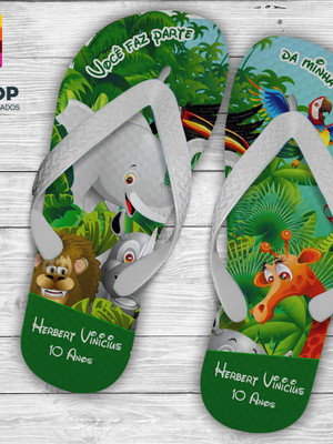 Chinelo personalizado-safari