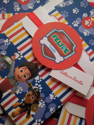 Convite para aniversário infantil patrulha canina