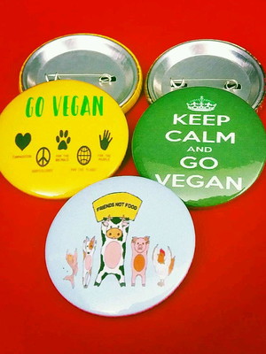 Kit (3) bottons: vegan