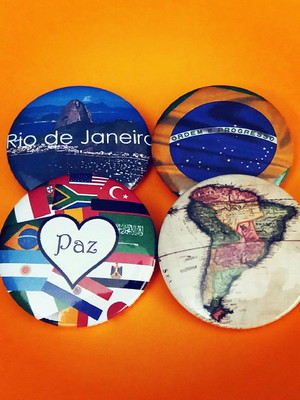 Kit (4) buttons: mapas