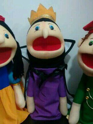 Fantoches branca de neve.