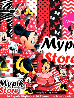Kit digital minnie vermelha scrapbook-54