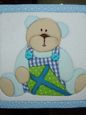 Caixa patchwork ursinho