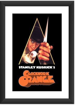 Quadro filme laranja mecanica cult retro